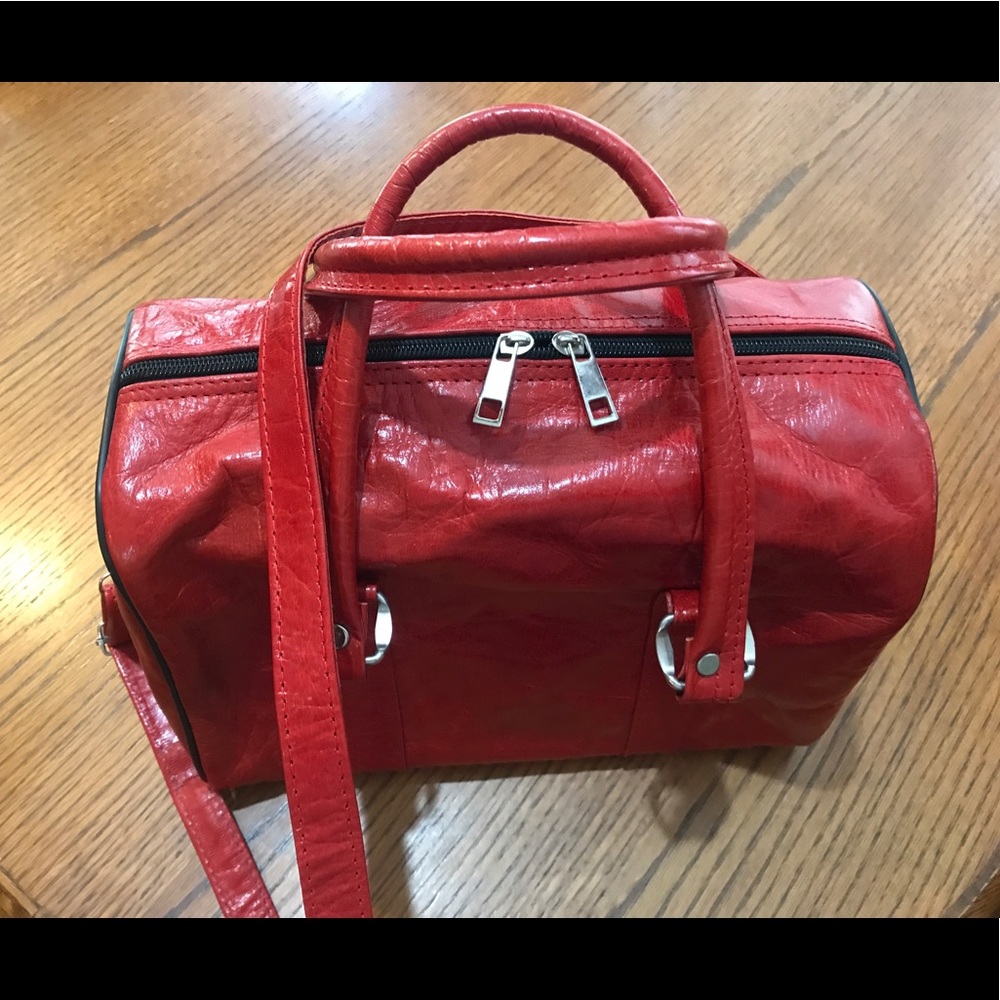 Brand new-never used- Handmade Red Leather Purse